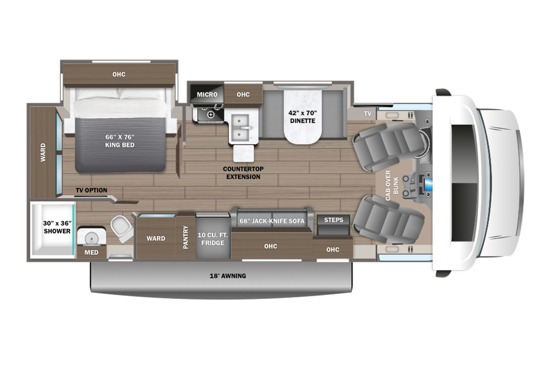 2024 Entegra Esteem 27U Floorplan Image