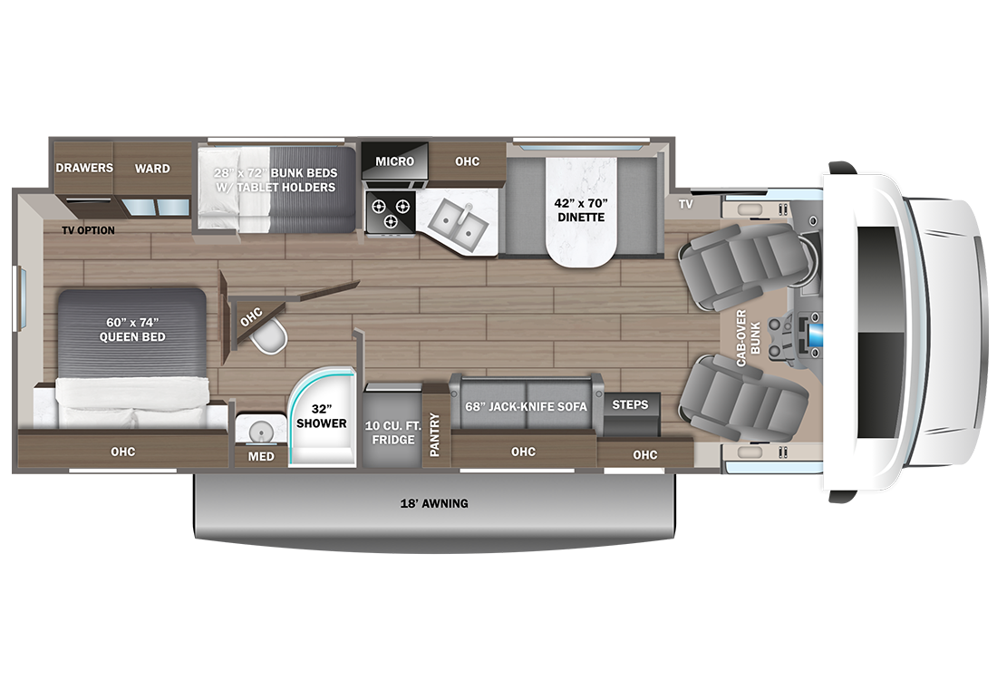 2024 Entegra Esteem 31F Floorplan Image