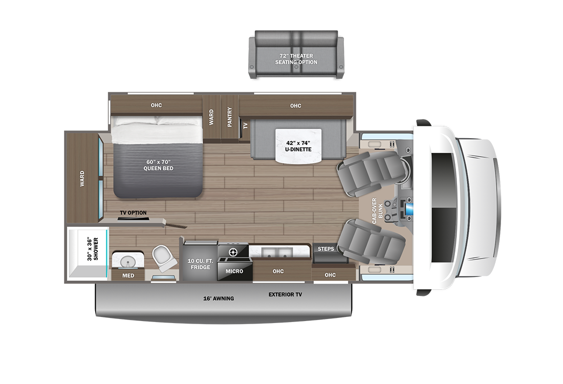 2024 Entegra Odyssey 24B Floorplan Image
