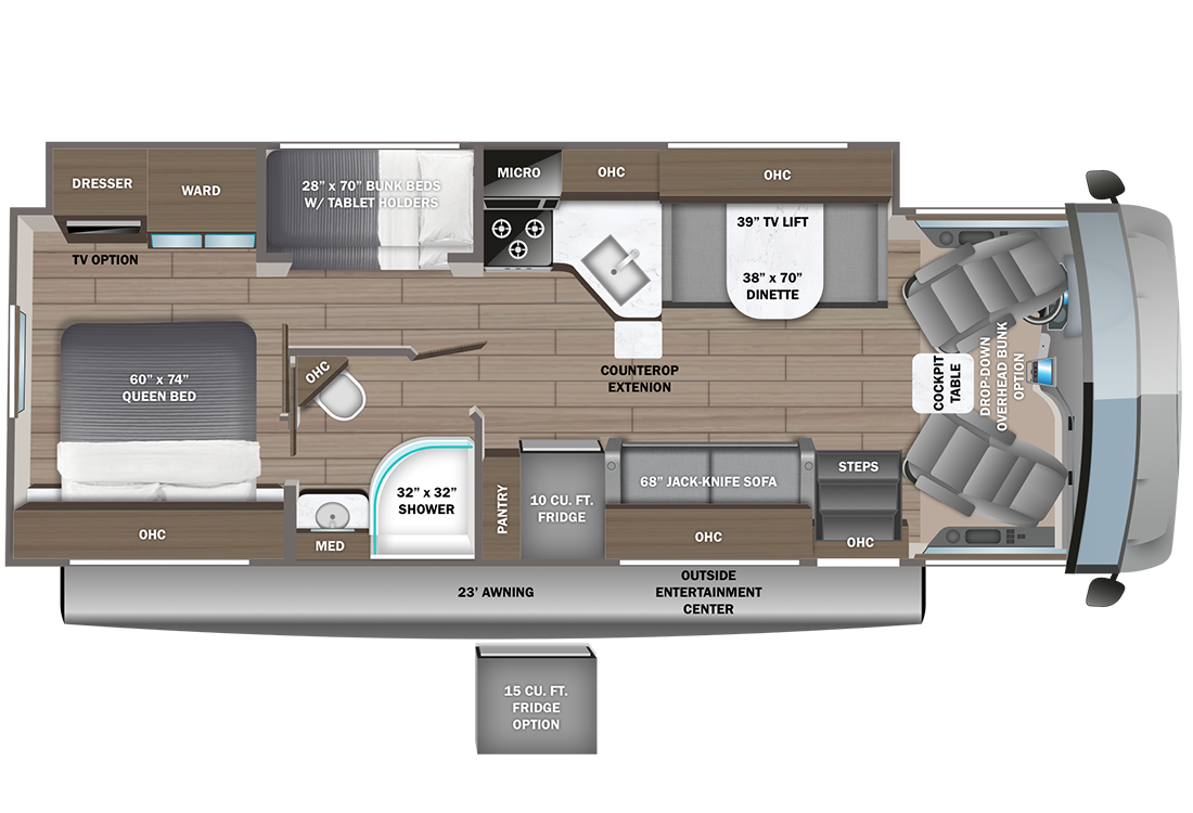 2024 Entegra Vision 29F Floorplan Image