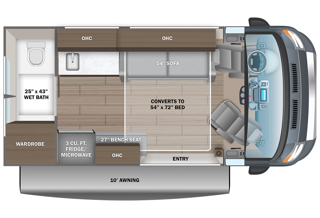 2025 Entegra Arc 18C Floorplan Image