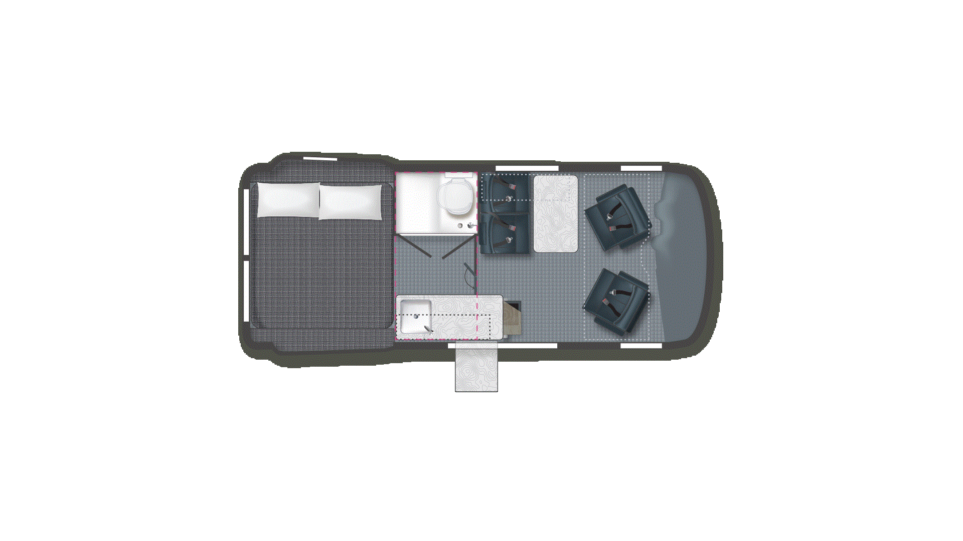 2025 Winnebago Revel 44E Floorplan Image