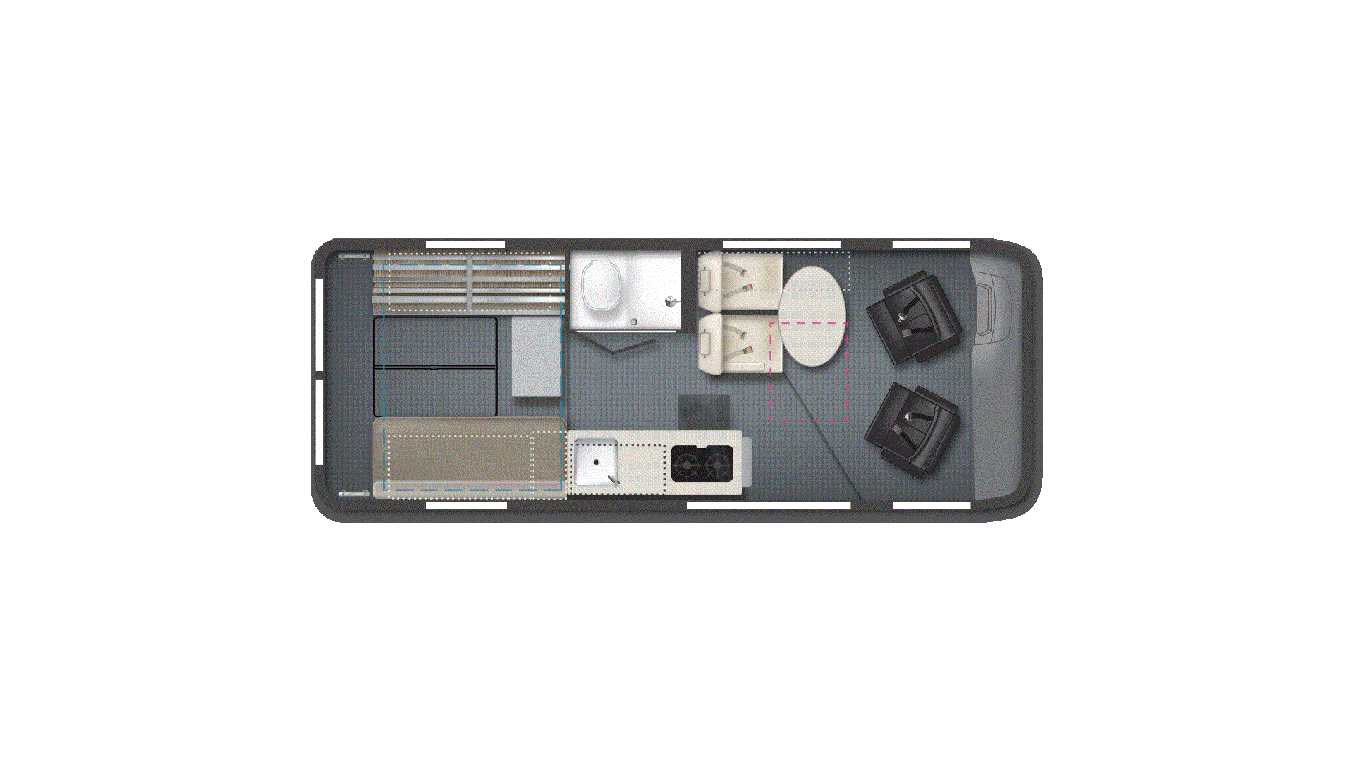 2025 Winnebago Solis 59PX Floorplan Image