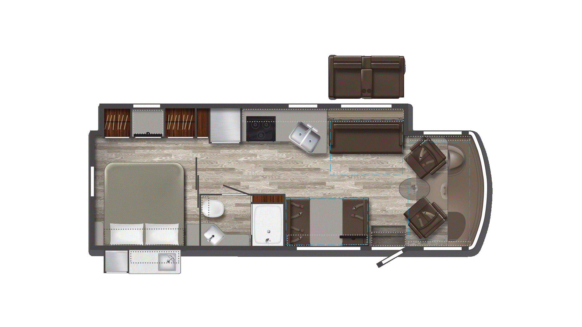 2025 Winnebago Vista 29NP Floorplan Image