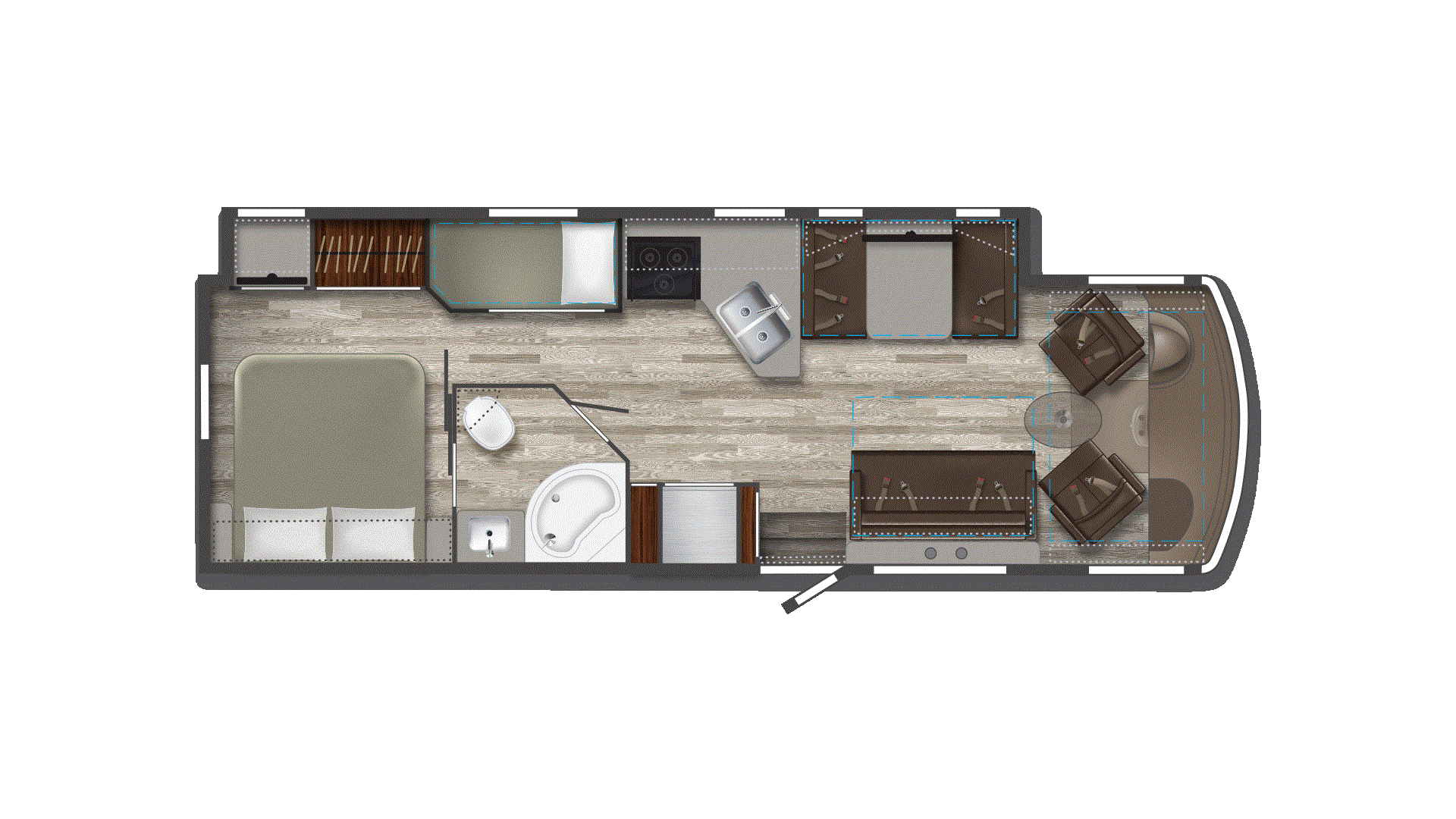 2025 Winnebago Vista 31B Floorplan Image