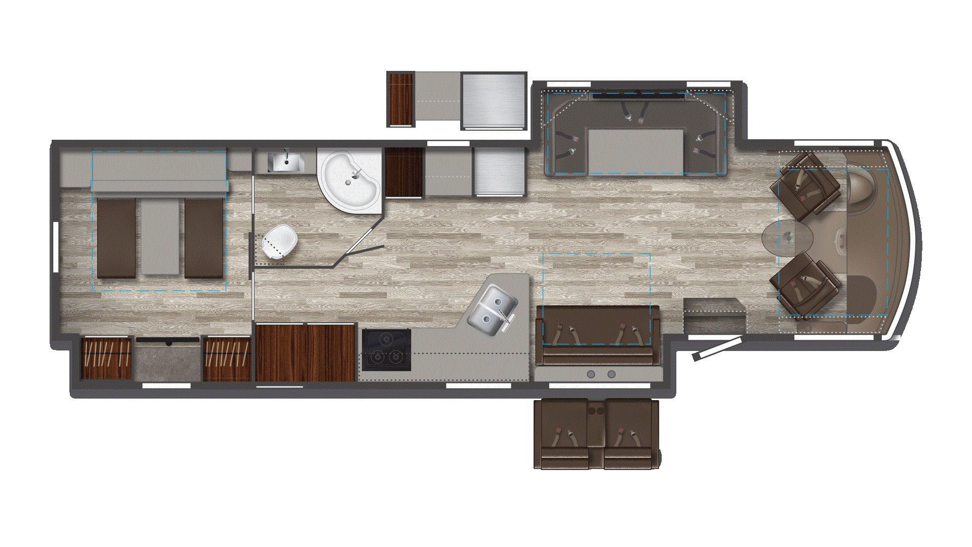 2025 Winnebago Vista 34R Floorplan Image